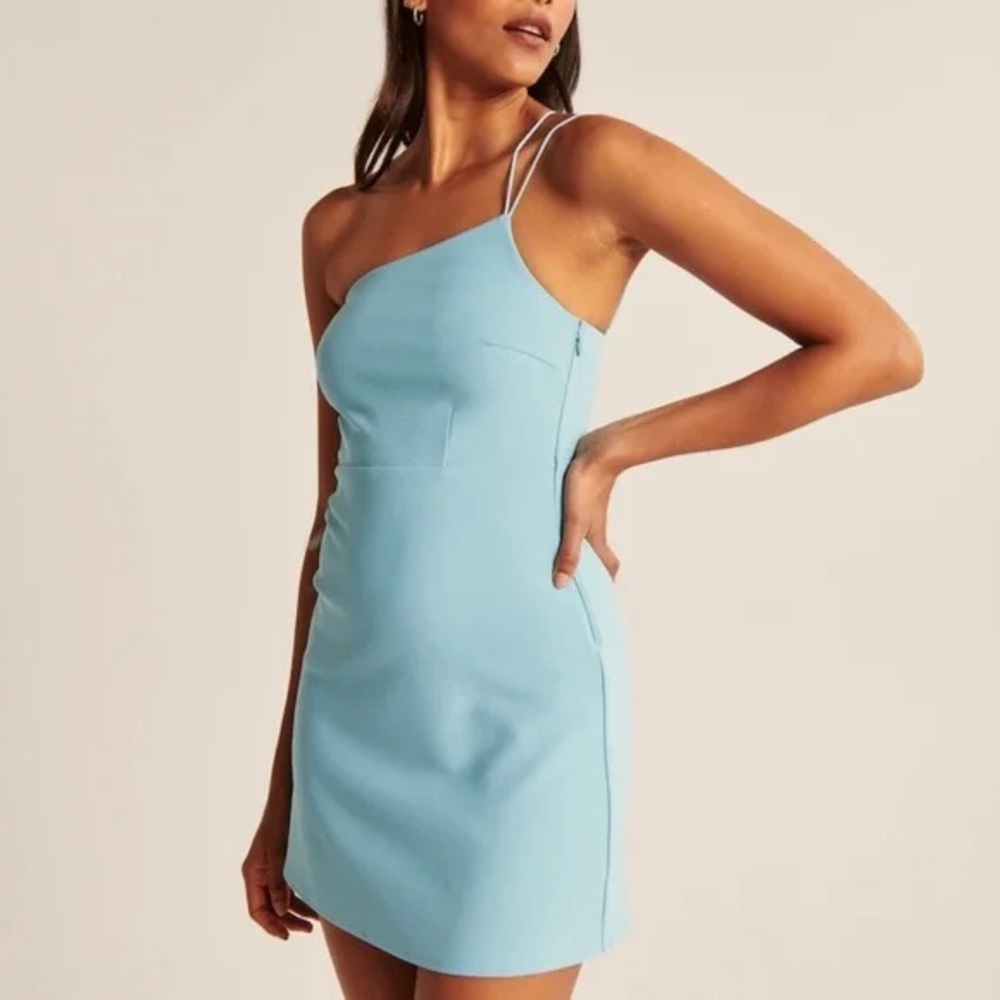 Abercrombie & Fitch Women Strappy One Shoulder Mini Dress